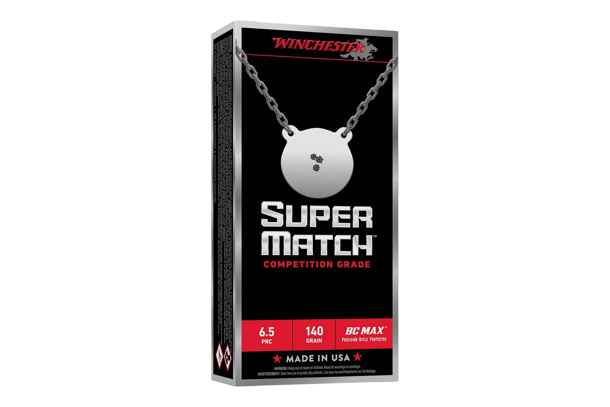 Winchester Super-Match 6.5 PRC 140gr BTHP Ammo - Box of 20